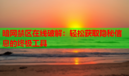 暗网禁区在线破解：轻松获取隐秘信息的终极工具
