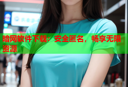 暗网软件下载：安全匿名，畅享无限资源