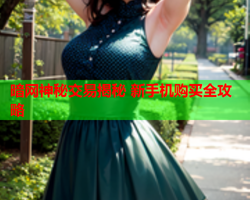 暗网神秘交易揭秘 新手机购买全攻略