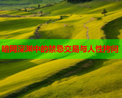 暗网深渊中的禁忌交易与人性拷问