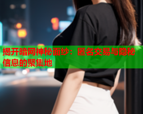 揭开暗网神秘面纱：匿名交易与隐秘信息的聚集地