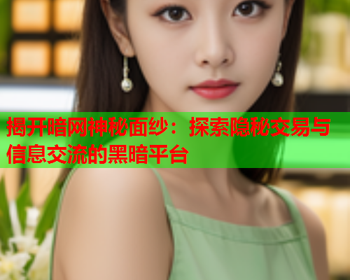 揭开暗网神秘面纱：探索隐秘交易与信息交流的黑暗平台
