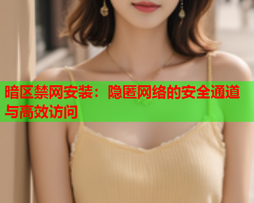 暗区禁网安装：隐匿网络的安全通道与高效访问