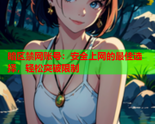 暗区禁网账号：安全上网的最佳选择，轻松突破限制